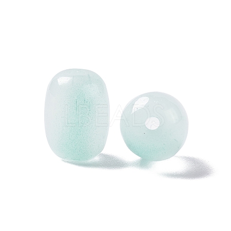 Opaque Glass Beads GLAA-F117-06B-1