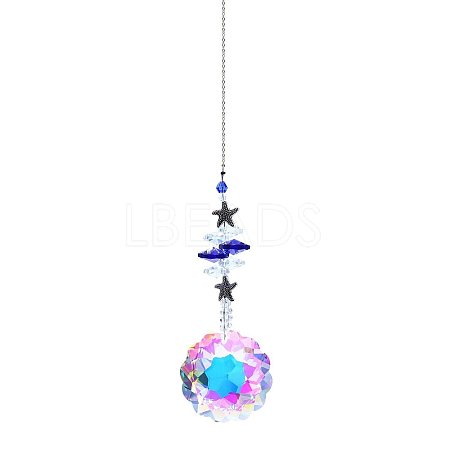 Crystal Glass Sun Catcher Pendant PW-WG45059-01-1