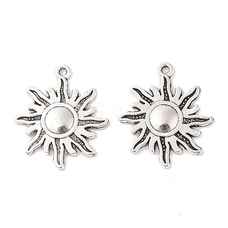 Tibetan Style Alloy Sun Pendants LS-TIBEP-S291-12-RS-1