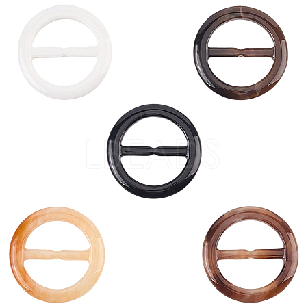 20Pcs Resin Tri-Glide Adjuster Buckles FIND-GF0008-12G-1