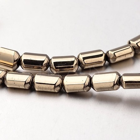 Electroplate Non-magnetic Synthetic Hematite Bead Strands G-F300-01B-06-1