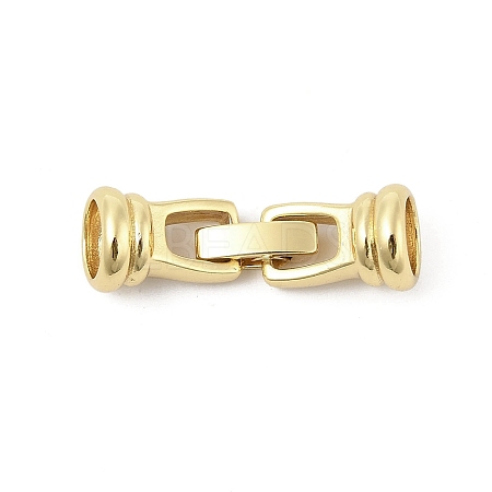 Brass Fold Over Clasps KK-U059-11G-1