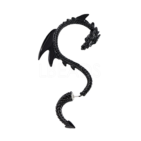 Alloy Dragon Stud Earrings for Women PW-WG9B40F-01-1