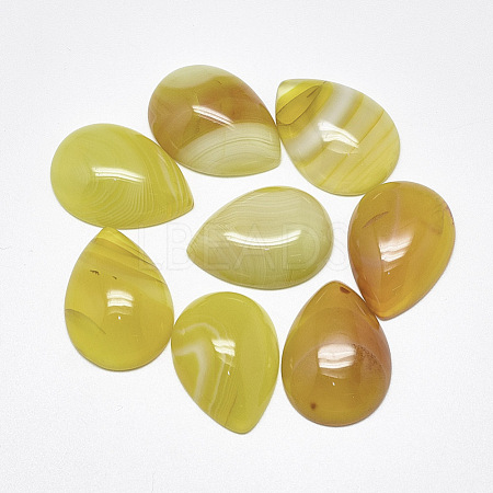 Natural Banded Agate/Striped Agate Cabochons G-T122-23F-1