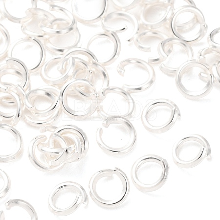 Brass Open Jump Rings KK-G604-08S-06-1
