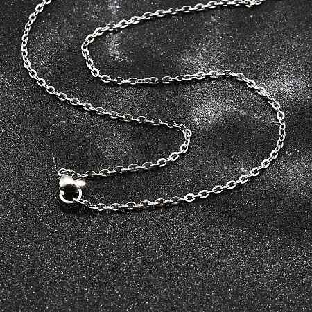 Tarnish Resistant 304 Stainless Steel Women Chain Necklaces X-NJEW-C079-01C-1