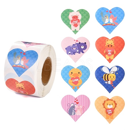 Valentine's Day Theme Paper Gift Tag Stickers DIY-C007-01B-1