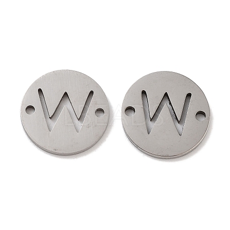 Non-Tarnish 201 Stainless Steel Hollow Flat Round Links FIND-R149-03W-P-1