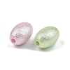 Textured Opaque ABS Imitation Pearl Beads MACR-K361-21-2
