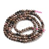 Argentina Natural Rhodonite Beads Strands G-G140-A01-02-3