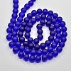 Baking Paint Transparent Glass Bead Strands GLAA-S031-4mm-09-2