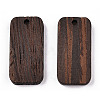 Natural Wenge Wood Pendants WOOD-T023-34-2