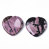 Natural Rhodonite Thumb Worry Stone G-N0325-01B-3