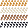 60Pcs 4 Colors 2-Hole Wood Buttons BUTT-GF0004-25A-1
