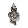 Snake Rhinestone Brooch Pin JEWB-A034-08AS-1