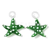 Handmade Lampwork Pendants LAMP-A004-05O-1