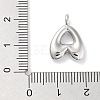 Rack Plating Brass Balloon Letter Pendants KK-C050-01P-A-3