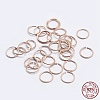 925 Sterling Silver Open Jump Rings STER-F036-02RG-0.8x5mm-4