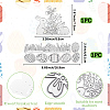 2 Styles Easter Egg & Rabbit Cutting Dies Stencils DIY-CP0012-03-2