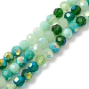 Electroplate Glass Beads Strands EGLA-YW0002-A05-3