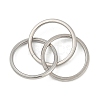 201 Stainless Steel Trinity Interlocking Ring Finger Rings FS-WG6776A-04-2