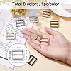 Olycraft 8Pcs 8 Colors Zicn Alloy Slider Buckles FIND-OC0002-01-2