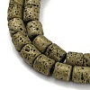 Electroplated Natural Lava Rock Beads Strands G-Z032-J04-12B-3