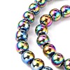 Non-magnetic Synthetic Hematite Beads Strands G-S096-10mm-5-4