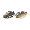 Natural Black Lip Shell Pendants SSHEL-T012-18-4
