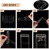 Transparent Acrylic Earring Display Stands EDIS-WH0029-12-4