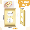 ABS Plastic Receptacle Outlet Wall Plate AJEW-WH0410-464A-01-2