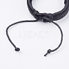 Adjustable Unisex Cowhide Cord Bracelets BJEW-F300-08A-3