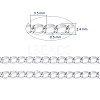 304 Stainless Steel Curb Chains CHS-F006-04A-P-3