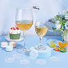 60Pcs Mirror Acrylic Wine Glass Charms AJEW-FG0003-02B-5
