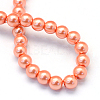 Baking Paint Pearlized Glass Pearl Round Bead Strands HY-Q003-6mm-77-4