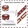 9M 2 Styles Rugby Theme Heat Transfer Polyester Grosgrain Ribbons OCOR-GF0005-05A-2