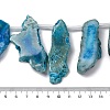 Dyed Natural Agate Nuggets Beads Strands G-E331-08F-01-2
