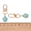 20Pcs Sea Turtle Synthetic Turquoise Pendant Decorations HJEW-CP00071-3