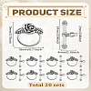 Tibetan Style Flower Toggle Clasps FIND-LP0007-43-2