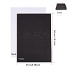 BENECREAT Black Nonslip Foam Adhesive Pad Mat for Furniture AJEW-BC0005-34-2