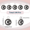 100Pcs Tibetan Style Alloy Charms TIBEP-SC0002-74-2