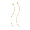 Brass Earring Findings KK-A274-17D-G-1