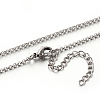304 Stainless Steel Rolo Chain Necklaces STAS-M174-065P-1