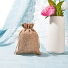 Burlap Packing Pouches Drawstring Bags ABAG-BC0001-07B-14x10-8