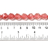 Cherry Quartz Glass Beads Strands G-K382-A05-03-5