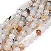 Natural Dendritic Agate Beads Strands G-D0005-18-10mm-1