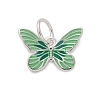925 Sterling Silver Enamel Butterfly Charms LS-STER-D300-28P-04-1