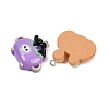 Halloween Opaque Resin Pendants RESI-C062-02-3