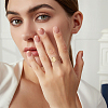 9Pcs 9 Styles 304 Stainless Steel Open Cuff Ring Findings STAS-AR0002-20-7