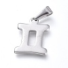 Non-Tarnish 304 Stainless Steel Pendants STAS-L210-06K-P-01-1